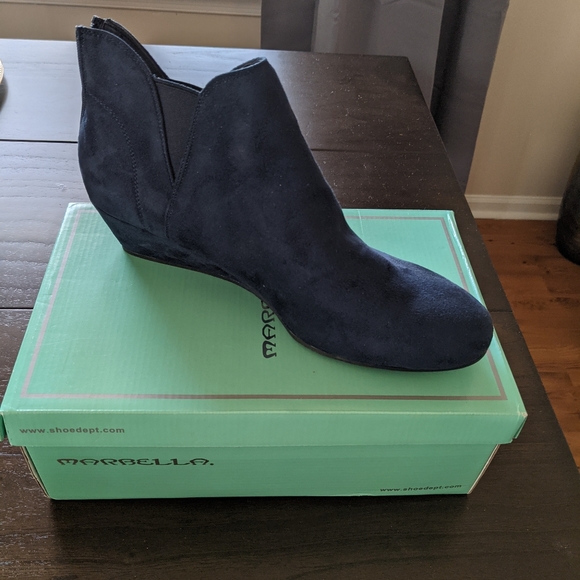 Navy blue booties - Picture 4 of 7